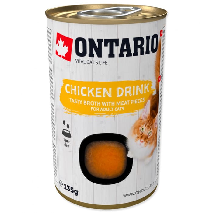 Ontario Cat Drink Chicken kaķu dzēriens ar vistu 135 g